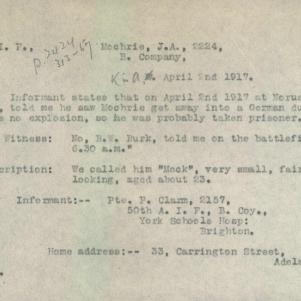 Soldier packet page