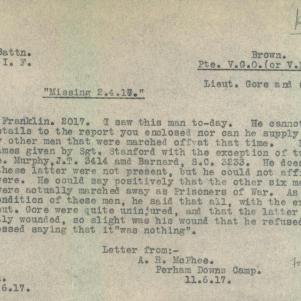 Soldier packet page