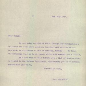 Soldier packet page