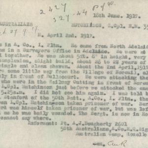 Soldier packet page