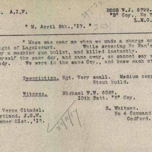 Soldier packet page