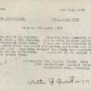 Soldier packet page