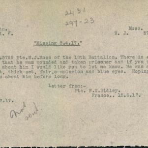 Soldier packet page