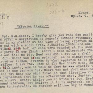 Soldier packet page