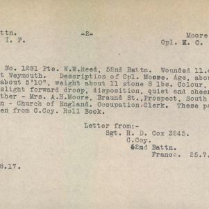 Soldier packet page