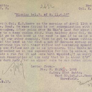 Soldier packet page