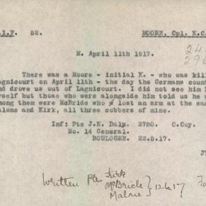 Soldier packet page