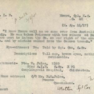 Soldier packet page