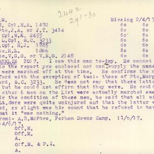 Soldier packet page