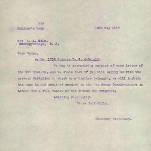 Soldier packet page