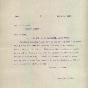 Soldier packet page