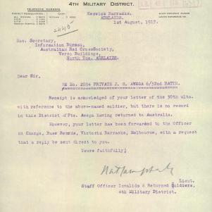 Soldier packet page