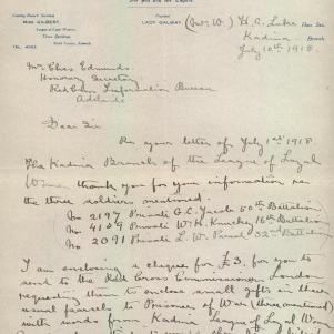 Soldier packet page
