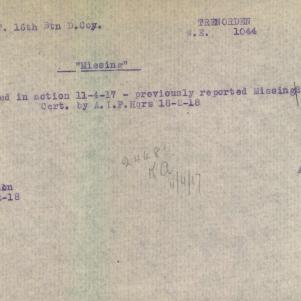 Soldier packet page