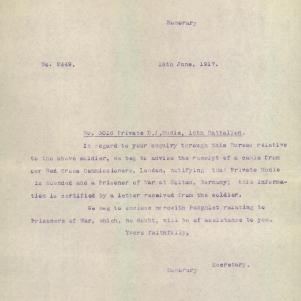 Soldier packet page