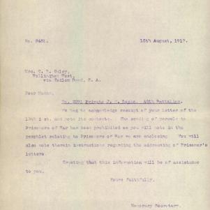 Soldier packet page