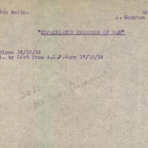 Soldier packet page