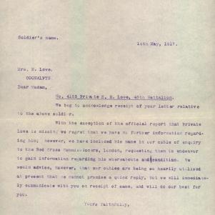 Soldier packet page