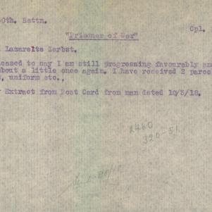 Soldier packet page