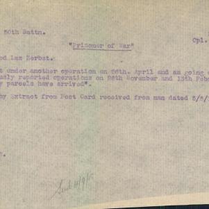 Soldier packet page