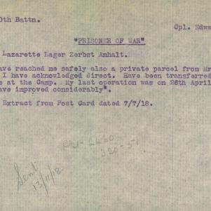 Soldier packet page