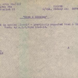 Soldier packet page