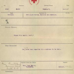 Soldier packet page