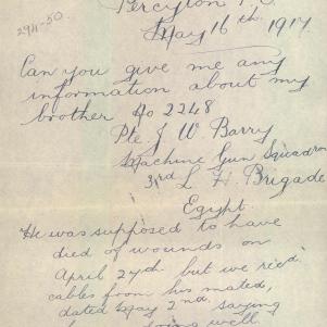 Soldier packet page