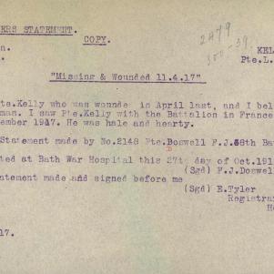 Soldier packet page