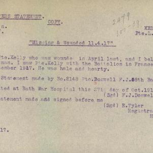 Soldier packet page