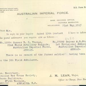 Soldier packet page