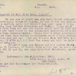 Soldier packet page
