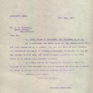 Soldier packet page