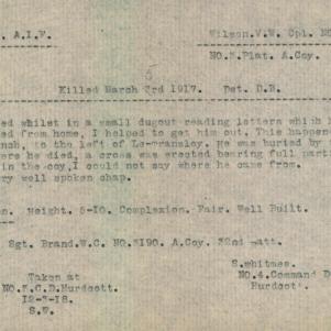 Soldier packet page