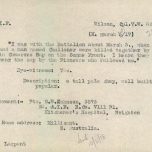 Soldier packet page