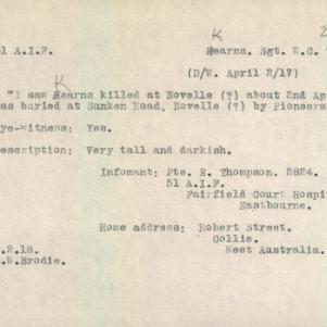 Soldier packet page