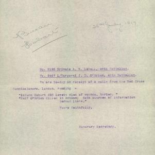 Soldier packet page