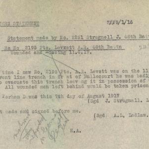 Soldier packet page