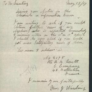 Soldier packet page