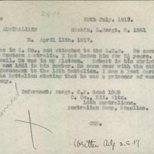 Soldier packet page