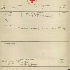Soldier packet page