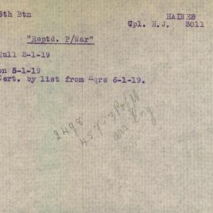 Soldier packet page