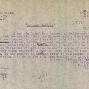 Soldier packet page