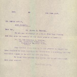 Soldier packet page
