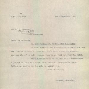 Soldier packet page