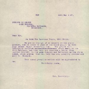 Soldier packet page