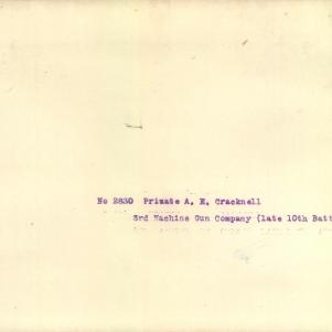 Soldier packet page