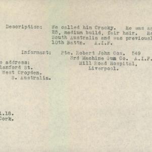 Soldier packet page