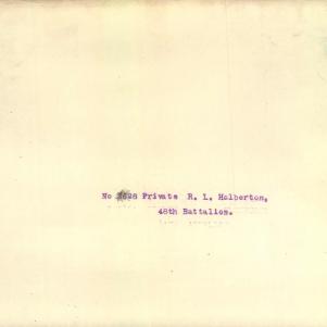 Soldier packet page