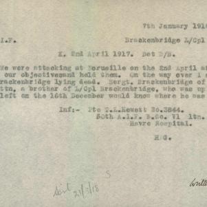 Soldier packet page